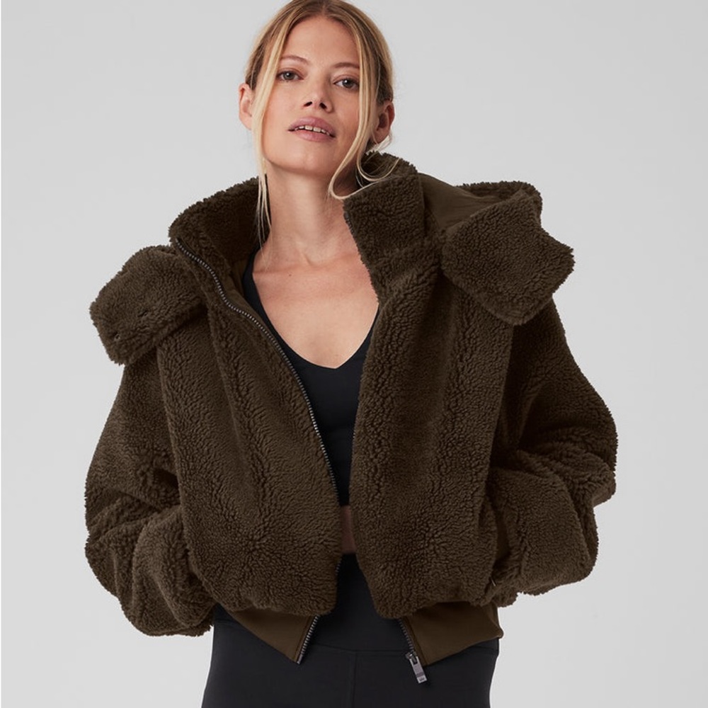 Alo Yoga Espresso Foxy Sherpa Jacket